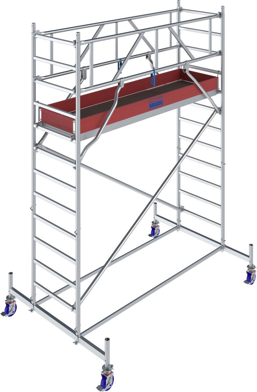 Krause STABILO Professional gurulóállvány, 10 -es sorozat, mezőméret: 2.5 m x 0.75 m, munkamagasság: 4.4 m termék fő termékképe