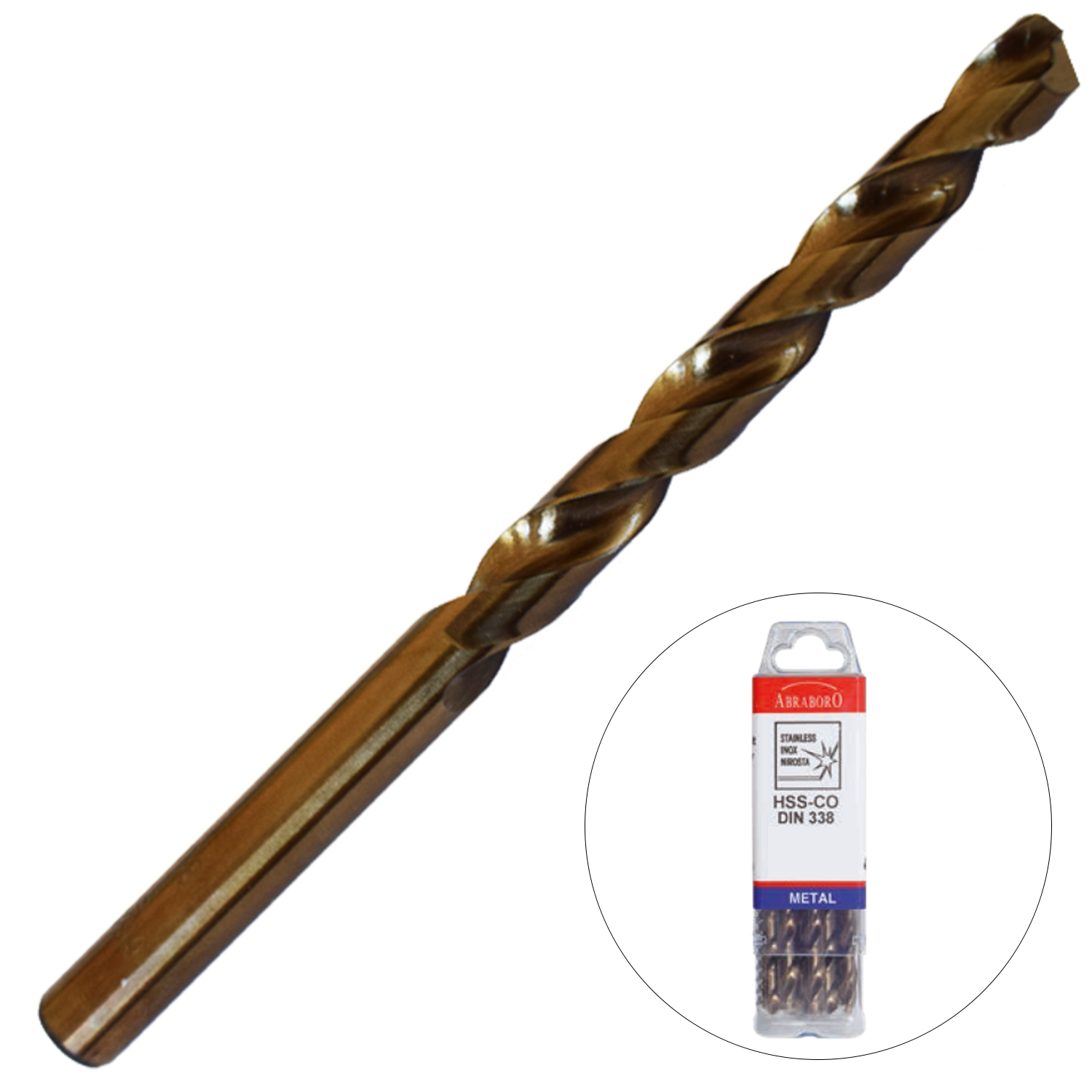 Abraboro 4.3 x 80 / 47 mm HSS-Co fémcsigafúró X-Pack, 10 db/csomag termék fő termékképe