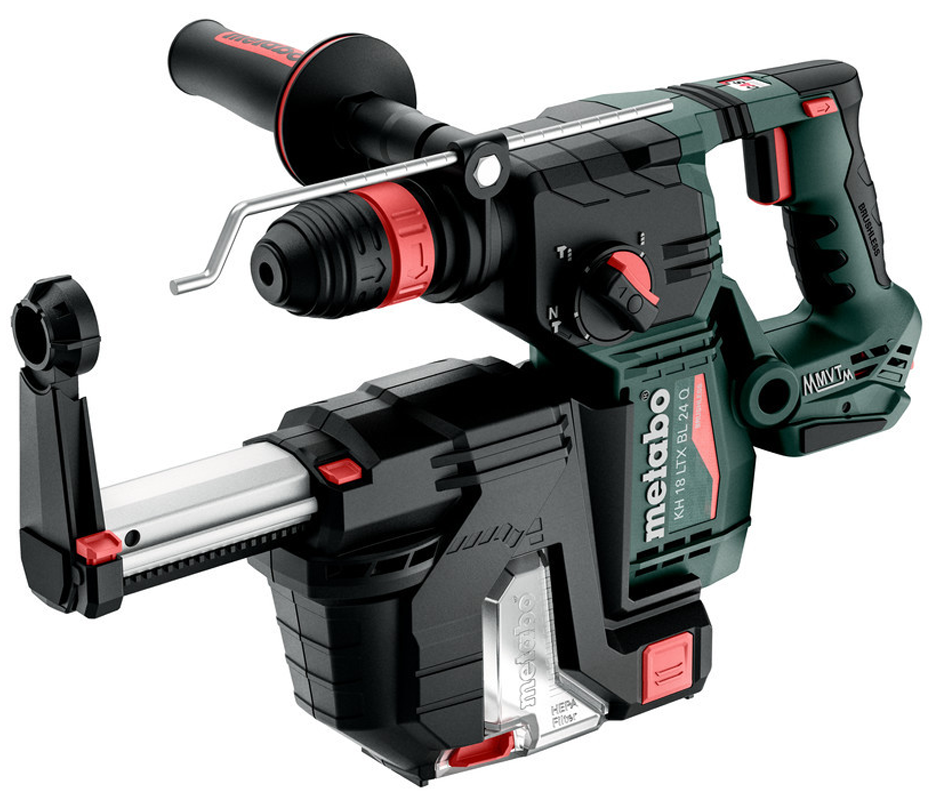 METABO KH 18 LTX BL 24 Q akkumulátoros SDS-plus kombikalapács (akku és töltő nélkül, metaBOX kofferben) + beépített porelszívás termék fő termékképe