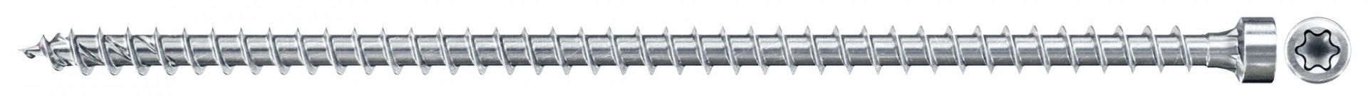Fischer FPF II CHTF 6.0 x 160 BC 100 hengeres fejű, kékre horganyzott, végigmenetes szerkezetépítő csavar TX behajtással, 100 db/csomag termék fő termékképe