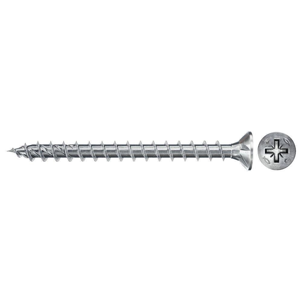 Fischer FPF II CZF 5.0 x 50 BC 200 süllyesztett fejű, kékre horganyzott végigmenetes csavar, PZ behajtással, 200 db/csomag termék fő termékképe